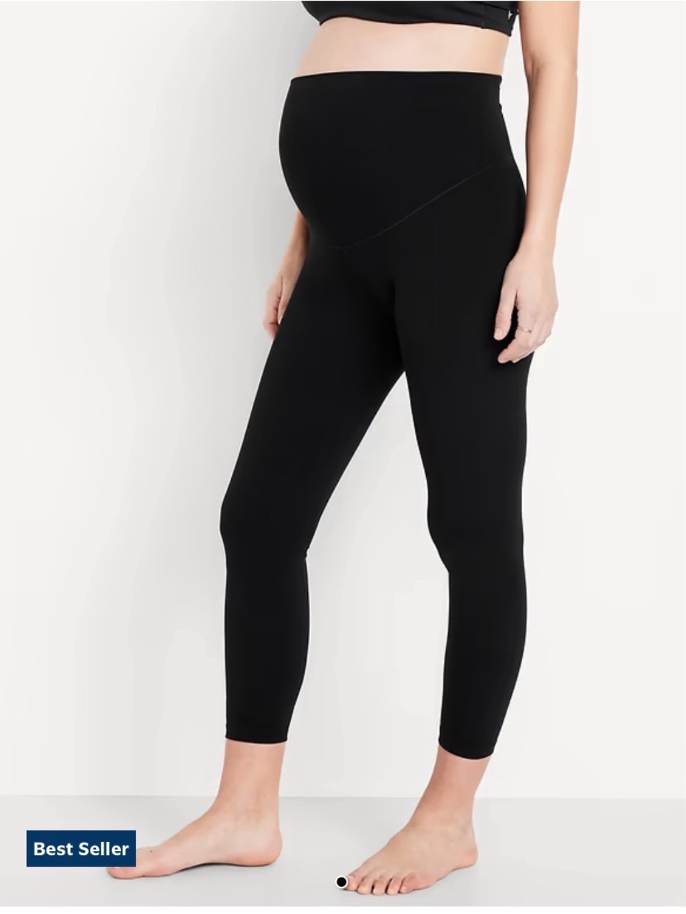 NWT Old Navy Maternity Full-Panel StudioSmooth 7/8 Leggings M